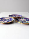 vintage Ching-t'ai Ian Artist Workshop cloissone plates set/3