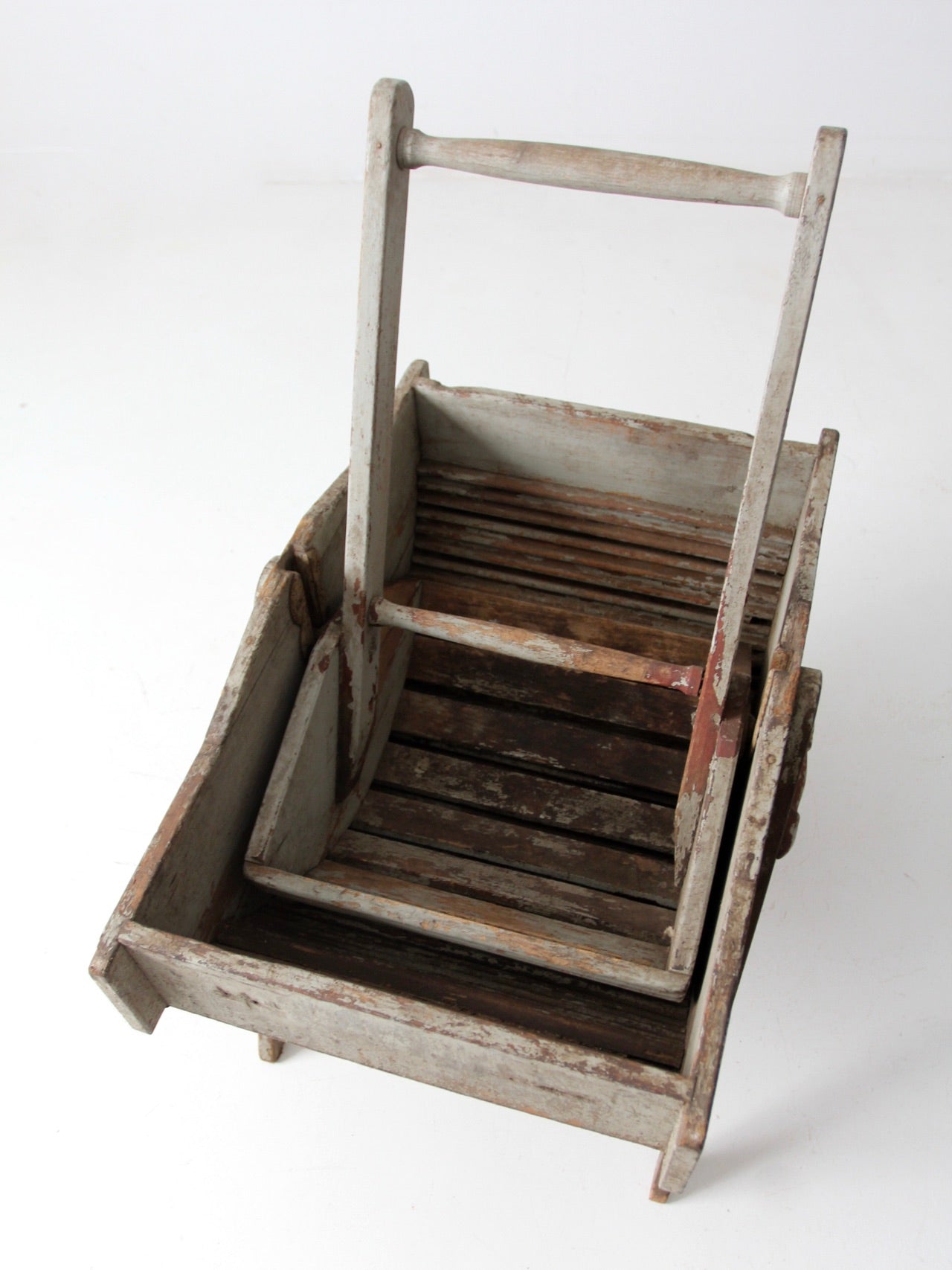 19th century primitive rocking wash tub – 86 Vintage