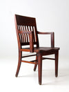 antique wooden library chair