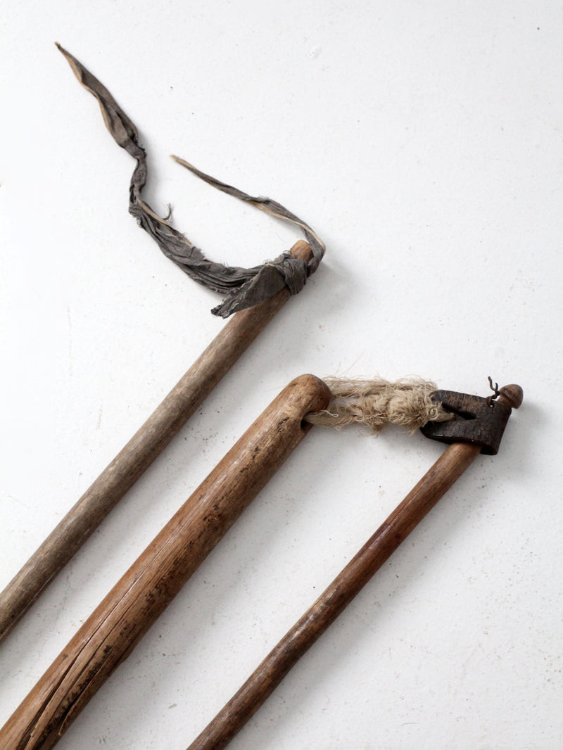 antique primitive harvest tools