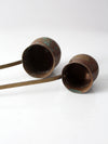 antique copper liquor ladles