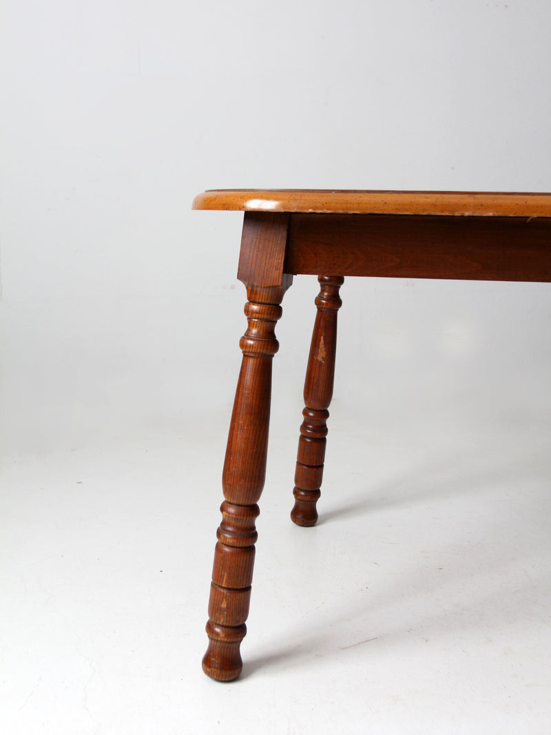 mid century oak dining table