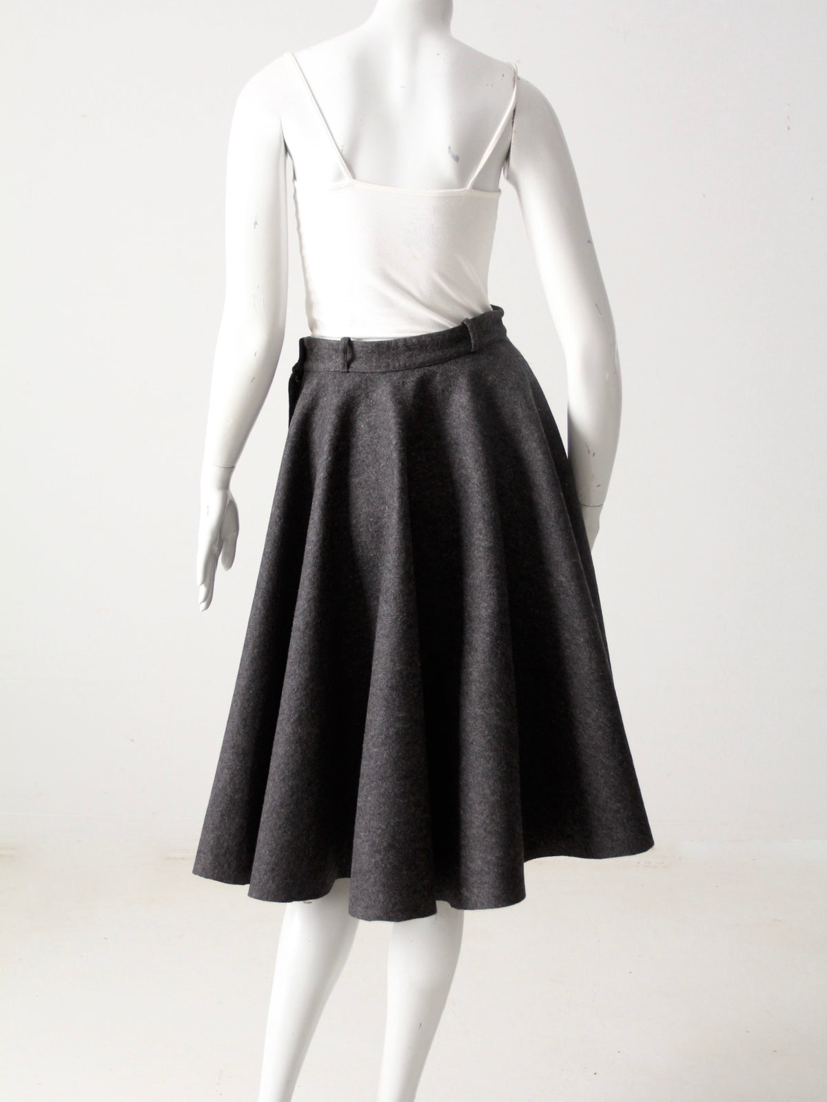 vintage 50s wool circle skirt