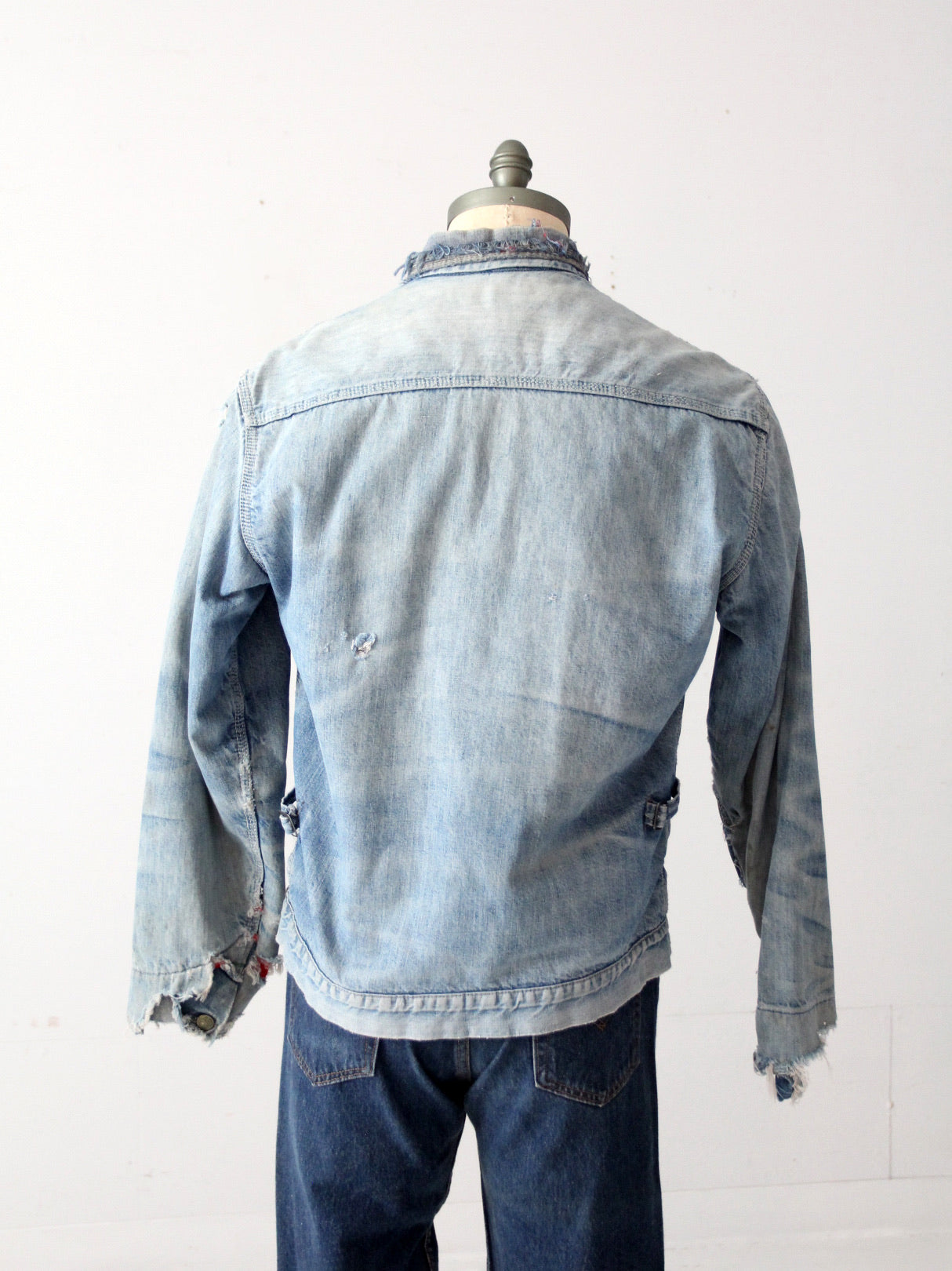 vintage distressed Osh Kosh denim work jacket – 86 Vintage