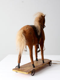 antique horse pull toy