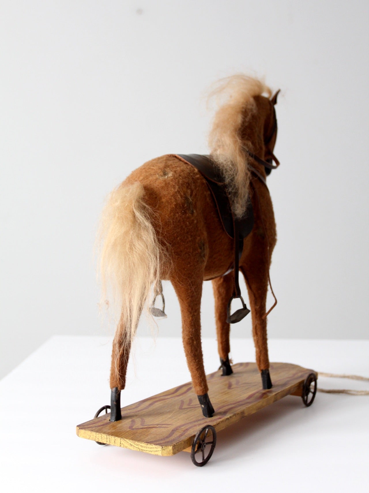antique horse pull toy