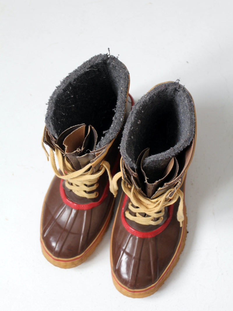 vintage duck boots - men's size 9