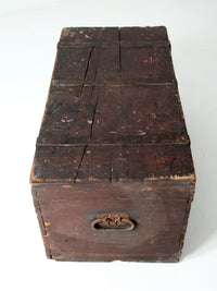 antique wooden trunk