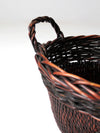 vintage woven basket with handles