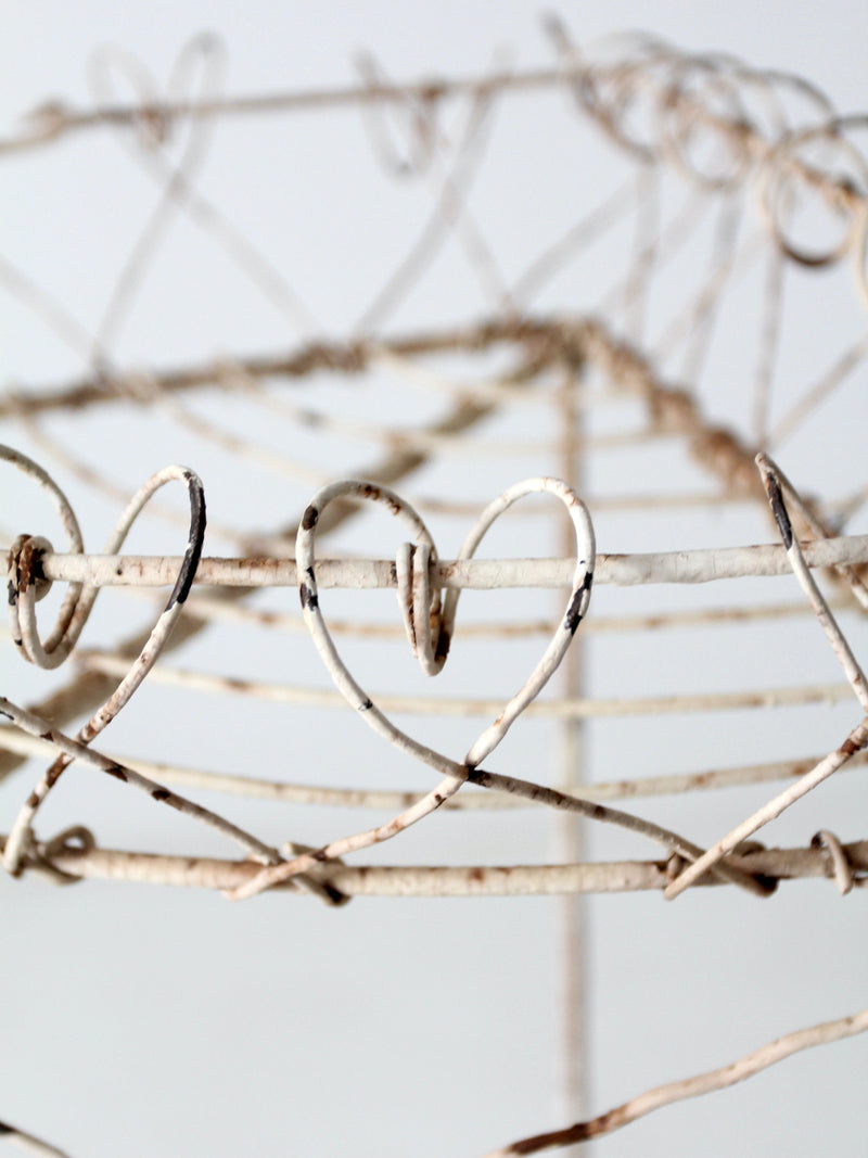 Victorian wire plant stand