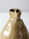 vintage free form studio pottery vase