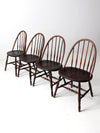 antique wood dining chairs set of 4