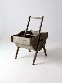 antique rocking laundry wash tub