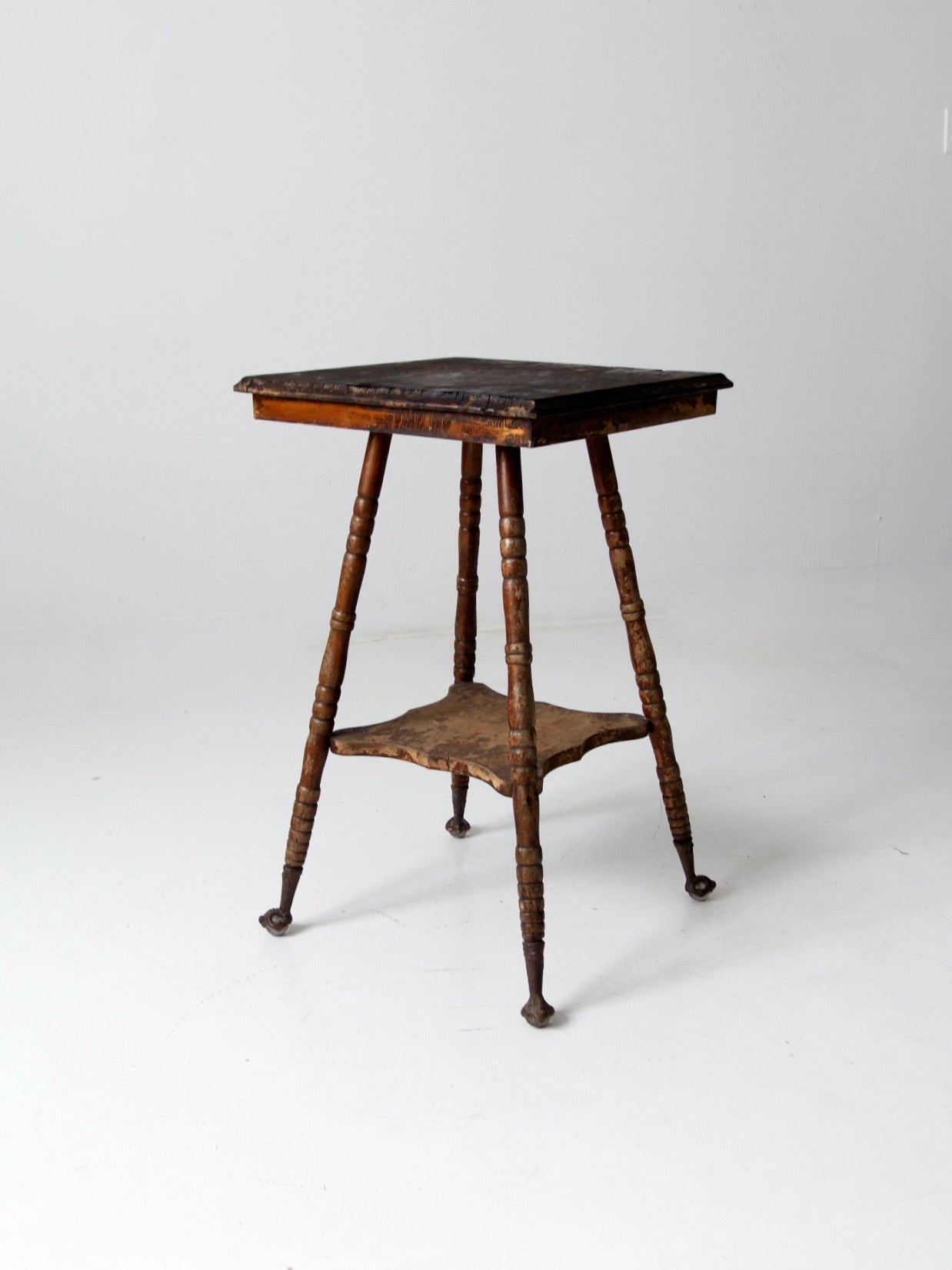 antique claw foot side table