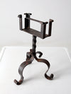 antique oversize matchbox with stand