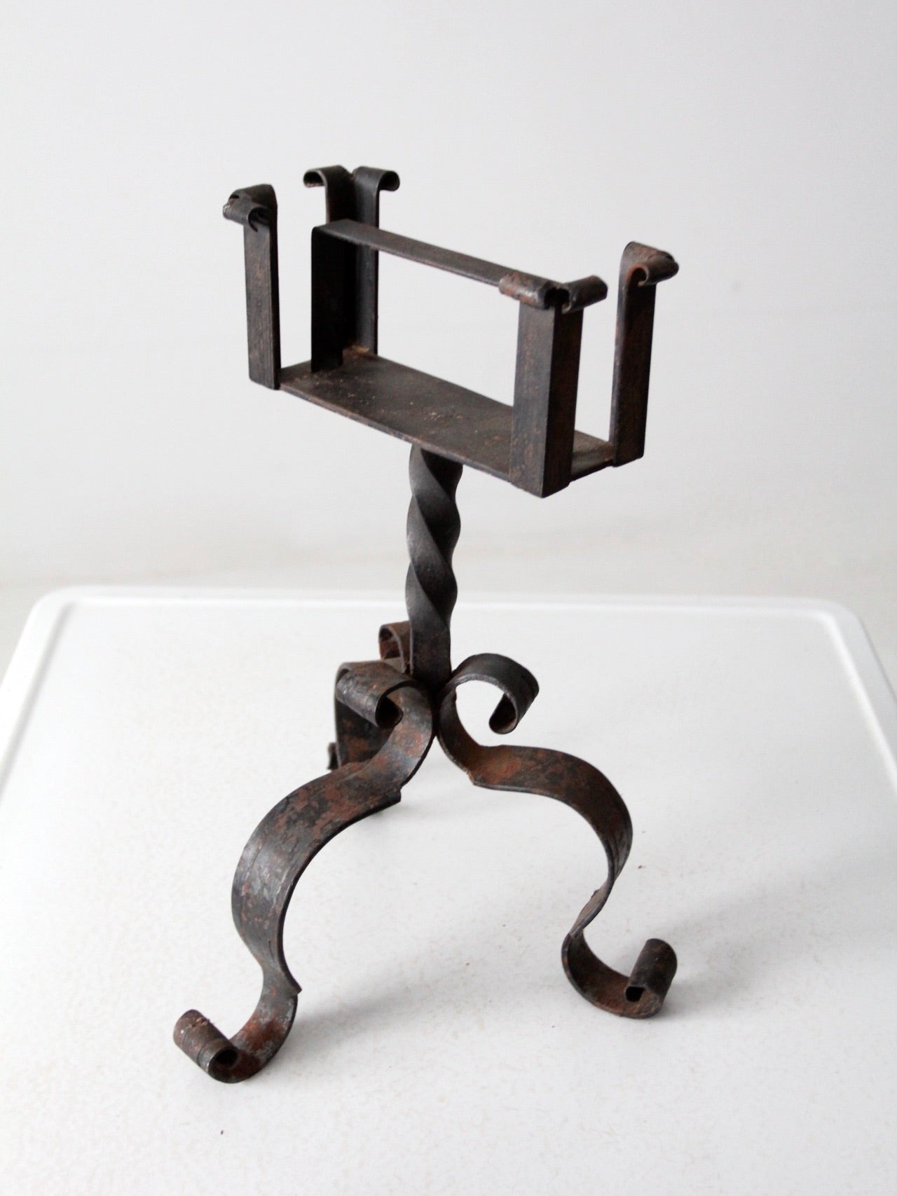 antique oversize matchbox with stand