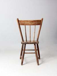 antique plank seat chair