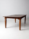 antique wooden dining table