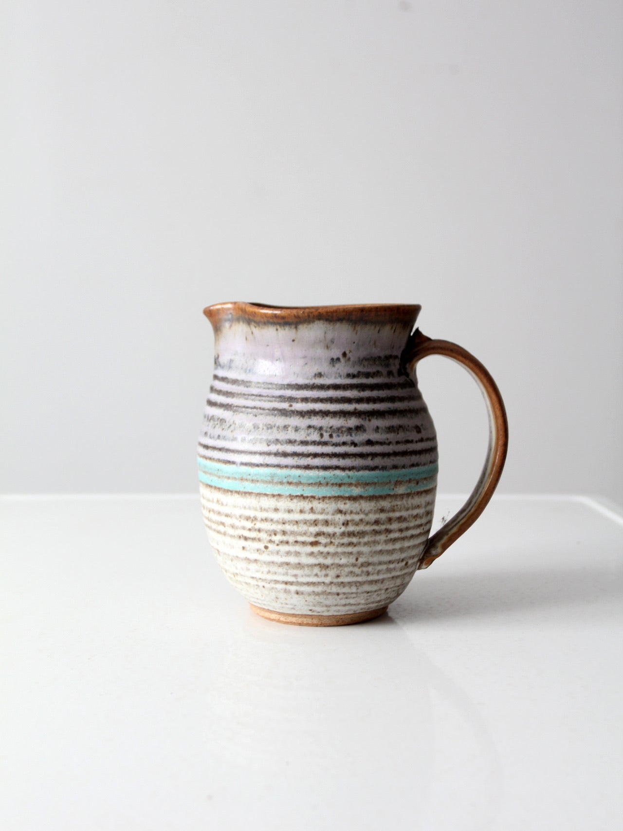 vintage studio pottery pitcher
