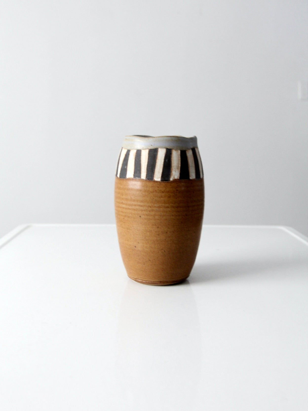 vintage signed studio pottery vase