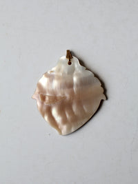 vintage mother of pearl pendant