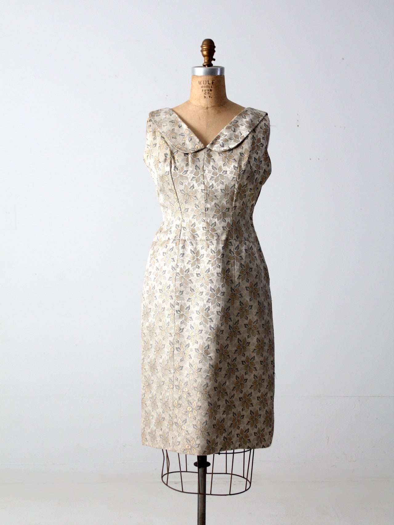vintage 60s brocade dress