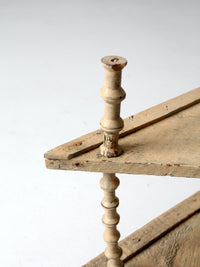 Victorian spool shelf stand