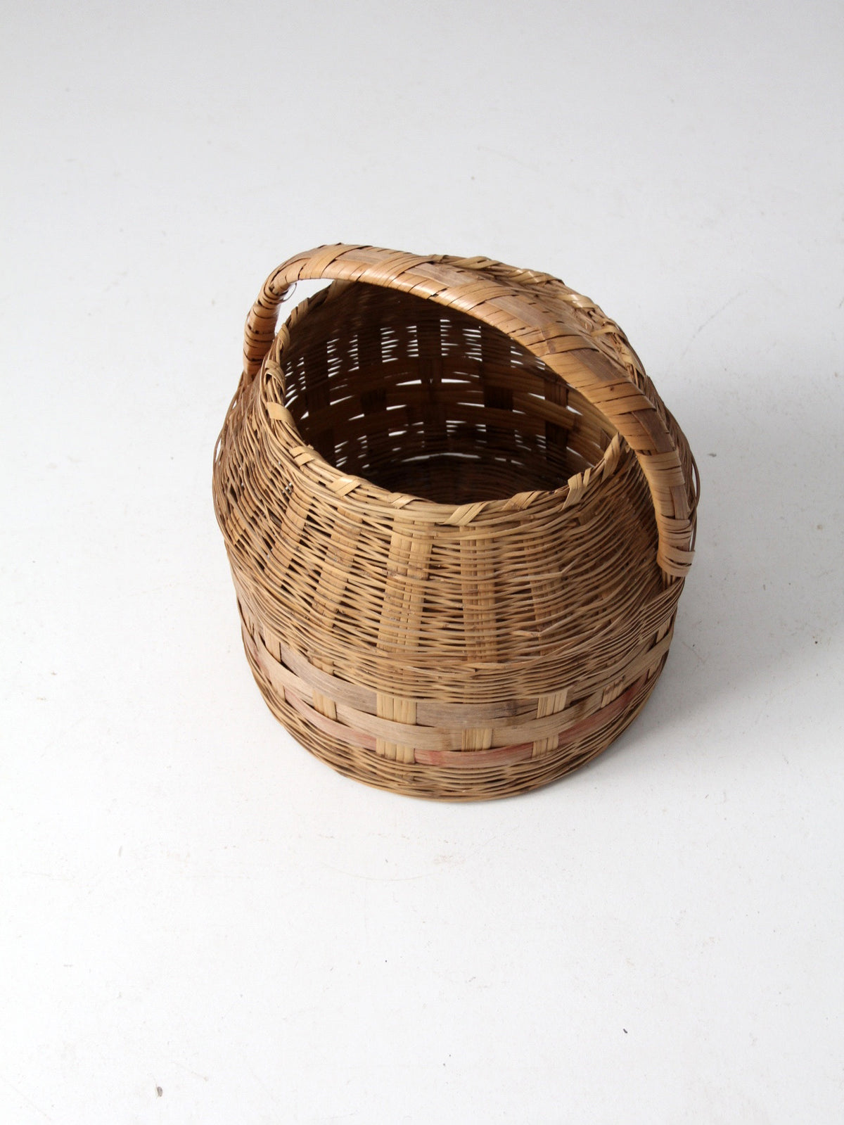 antique woven carrying basket