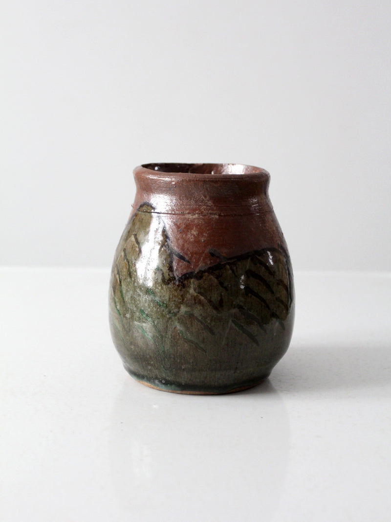 vintage studio pottery vase