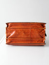 vintage tooled leather satchel bag