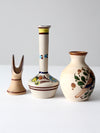 vintage Tonala pottery set of 3