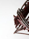 antique Adirondack twig table plant stand