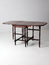 vintage gate leg drop leaf table