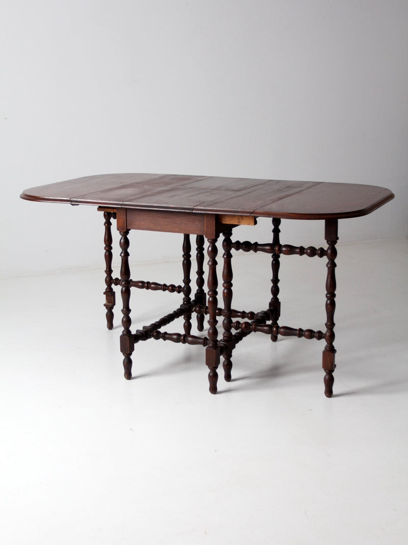 vintage gate leg drop leaf table