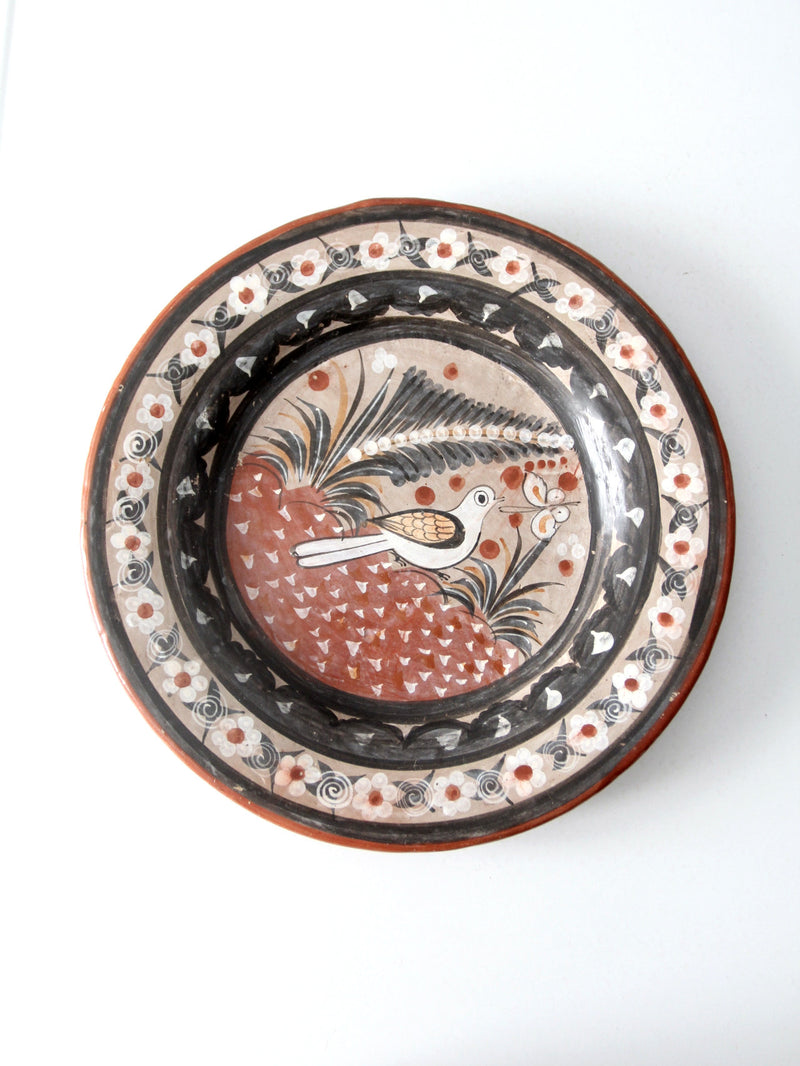 vintage Mexican Tonala style decorative plate