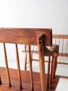 antique spindle back bench pair