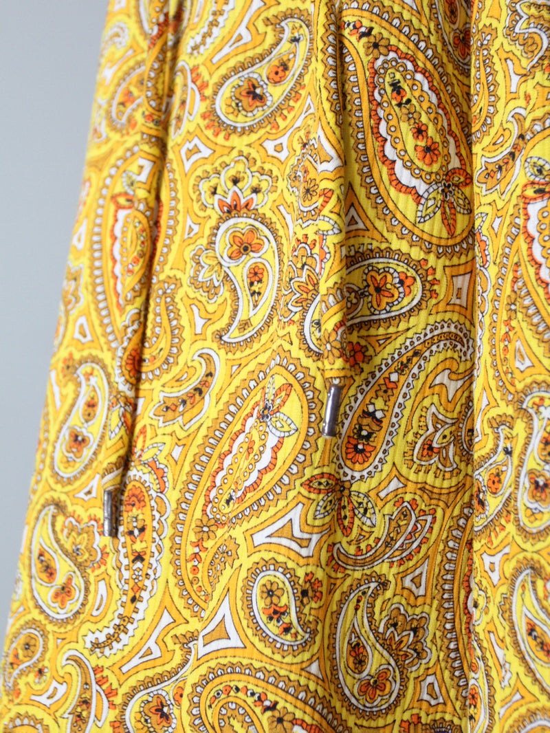 vintage 60s paisley print dress