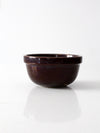 antique brown stoneware bowl