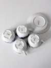 vintage Porsgrund porcelain tea cup and saucer sets