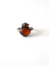 vintage amber statement ring