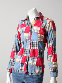 vintage 70s patchwork shirt