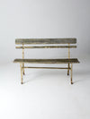 vintage garden bench