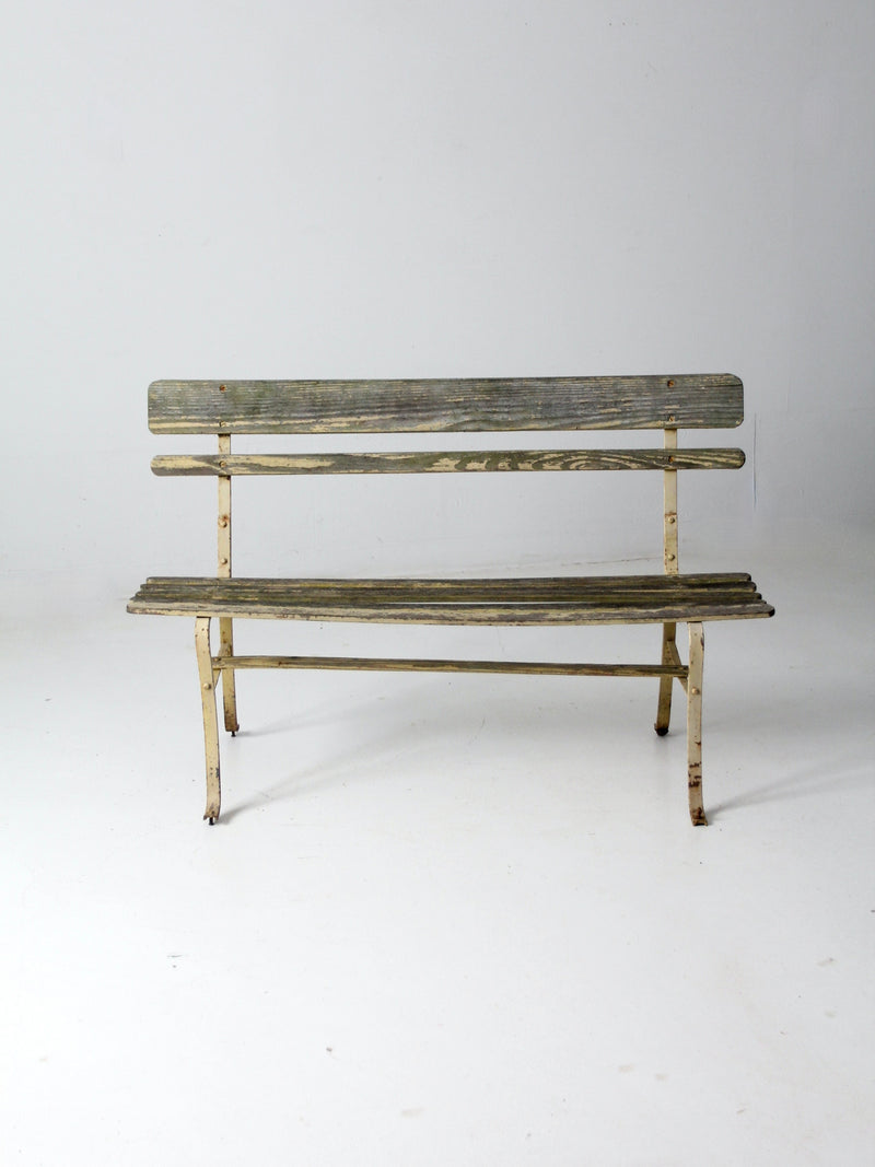 vintage garden bench