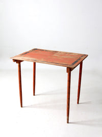 antique painted wood folding table