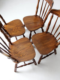 vintage oak dining chairs set of 4