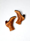 Edwardian leather side button boots