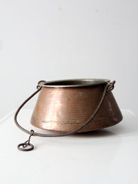 antique copper kettle