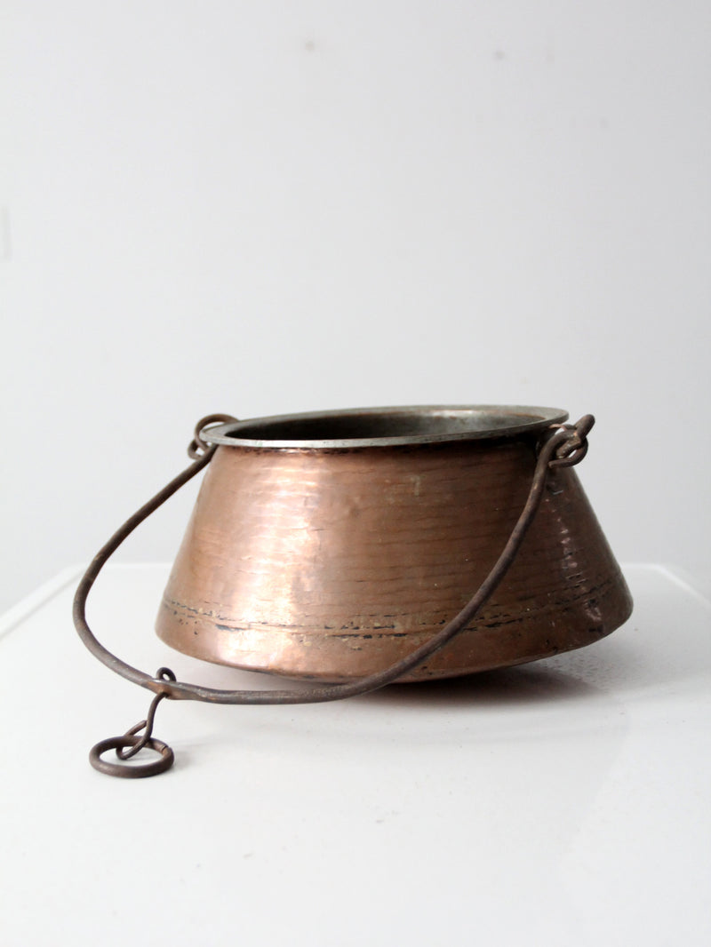 antique copper kettle