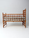 antique Victorian wooden frame bed