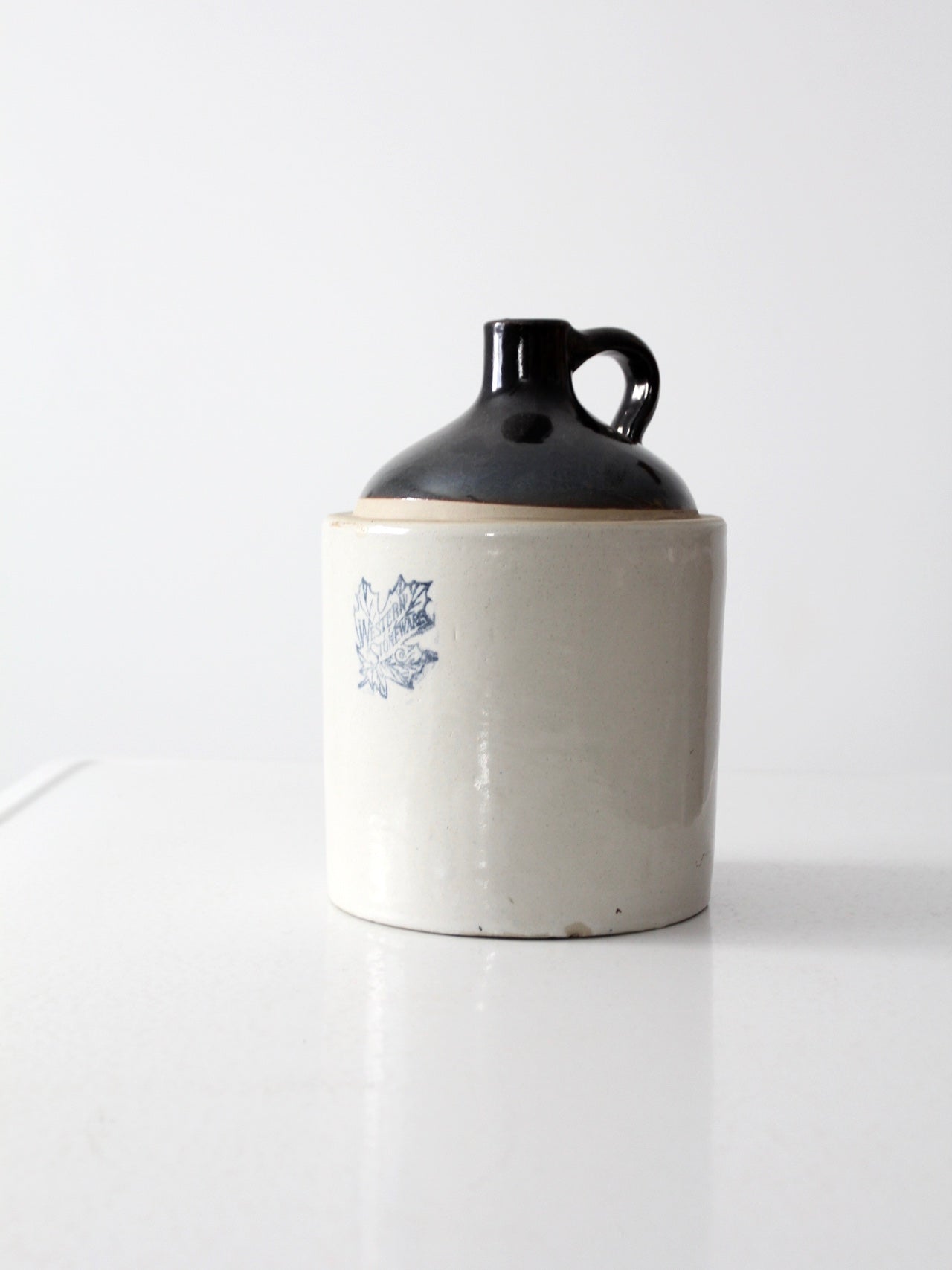 antique Western Stoneware crock jug